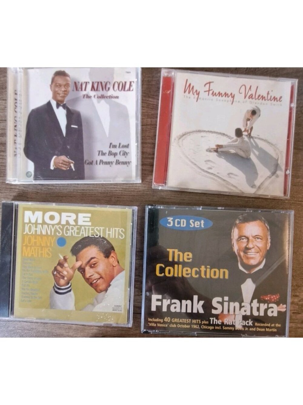 Lot Of 6 CDs Sinatra, The Rat Pack,  Johnny Mathis, Nat King Cole, Love Songs